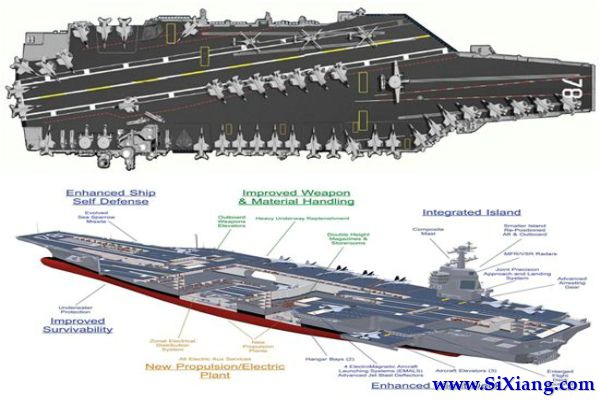 美军福特号航母正式服役 美军福特号航母正式服役