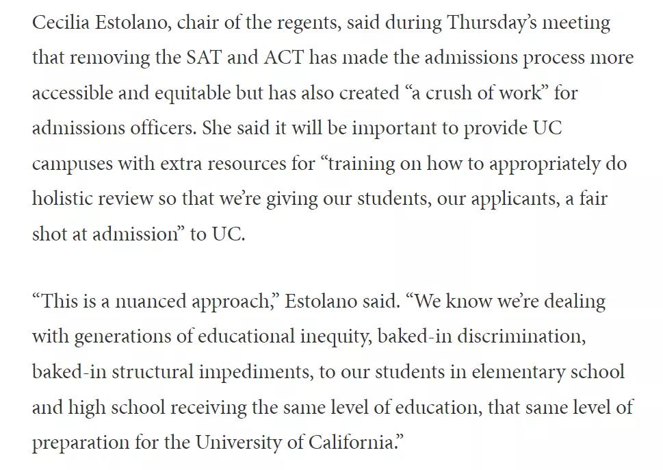 加州大学永久取消标准化考试要求